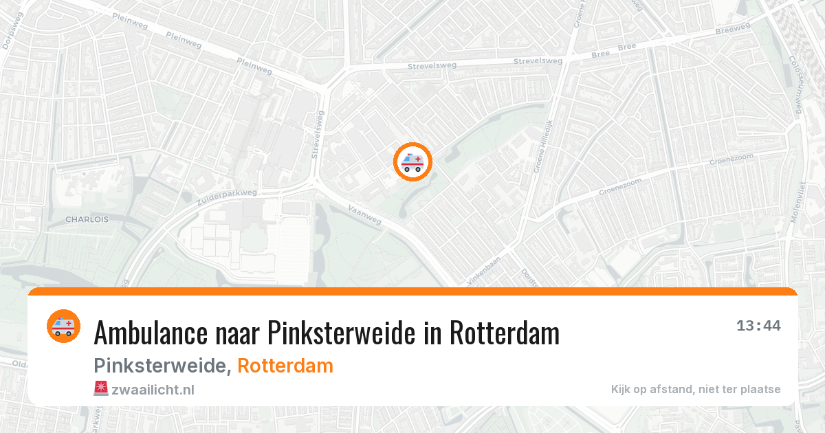 Ambulance naar Pinksterweide in Rotterdam — 1 apr 2026