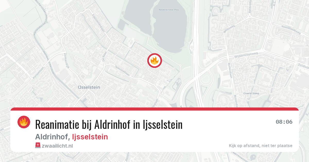 Reanimatie bij Aldrinhof in Ijsselstein — 21 jun 2026