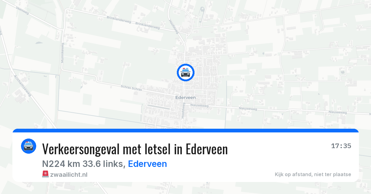 Verkeersongeval met letsel in Ederveen — 9 apr 2026