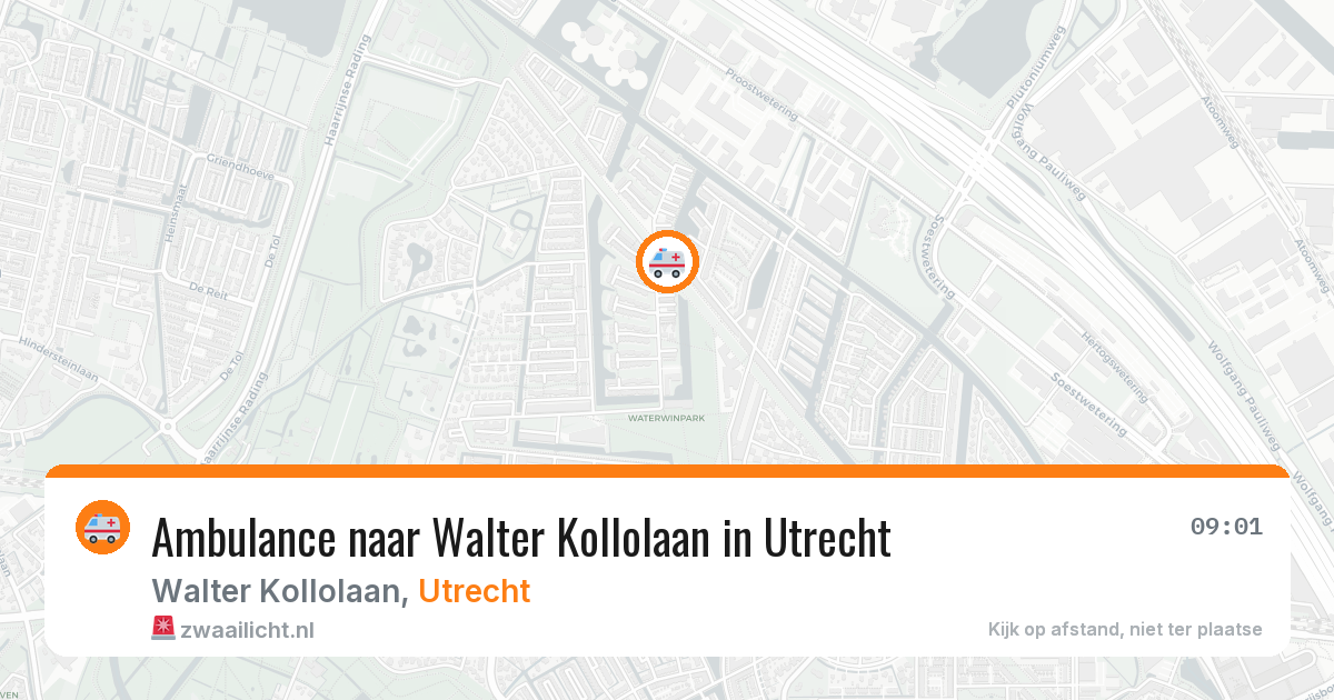 Ambulance naar Walter Kollolaan in Utrecht — 28 mrt 2026
