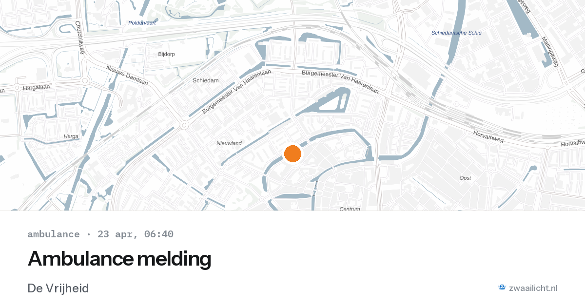 Ambulance melding — 23 apr 2026