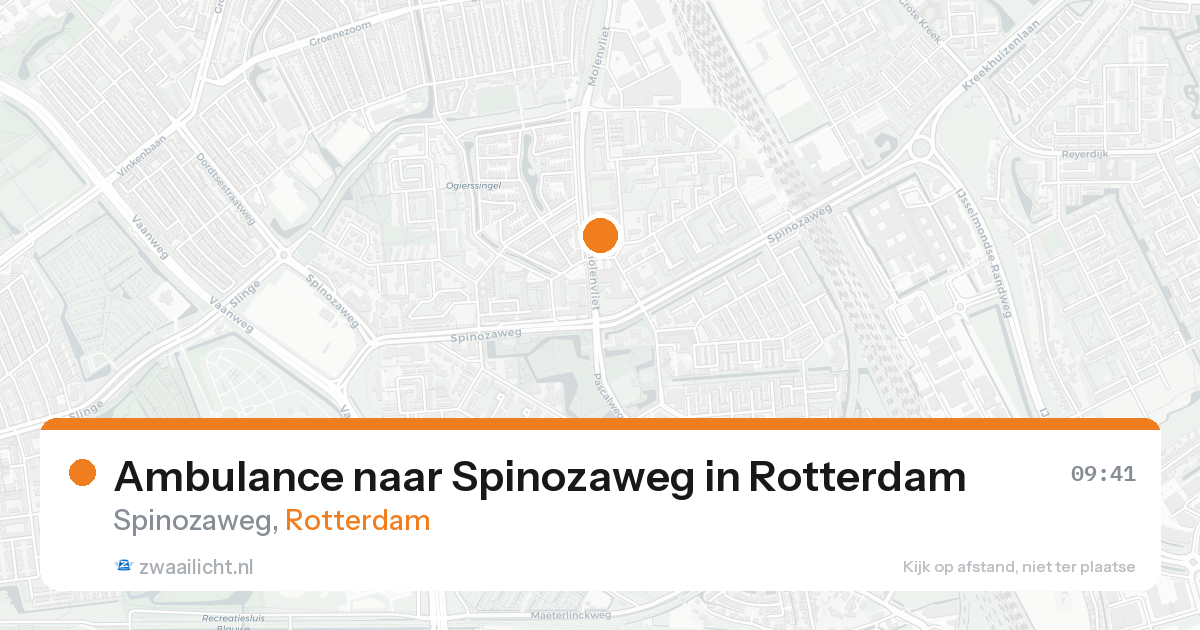 Ambulance naar Spinozaweg in Rotterdam — 26 aug 2026