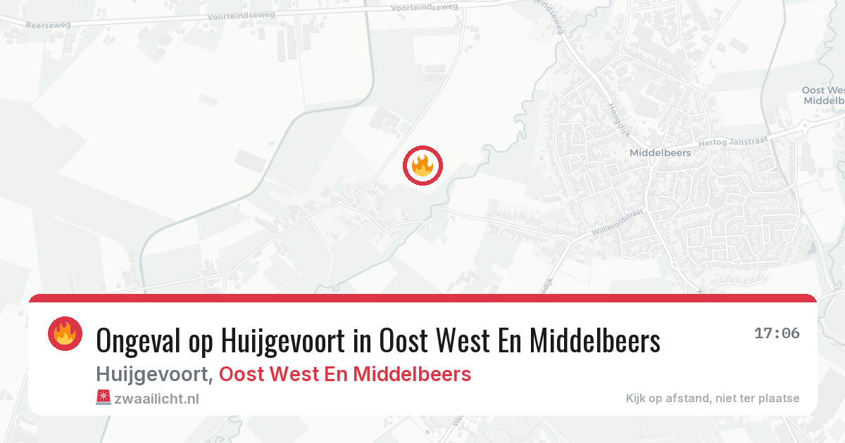 Ongeval op Huijgevoort in Oost West En Middelbeers — 26 mei 2026