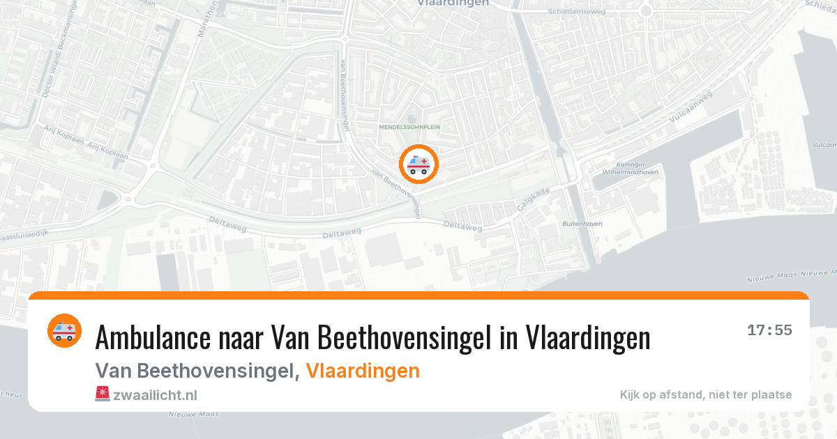 Ambulance naar Van Beethovensingel in Vlaardingen — 17 mrt 2026