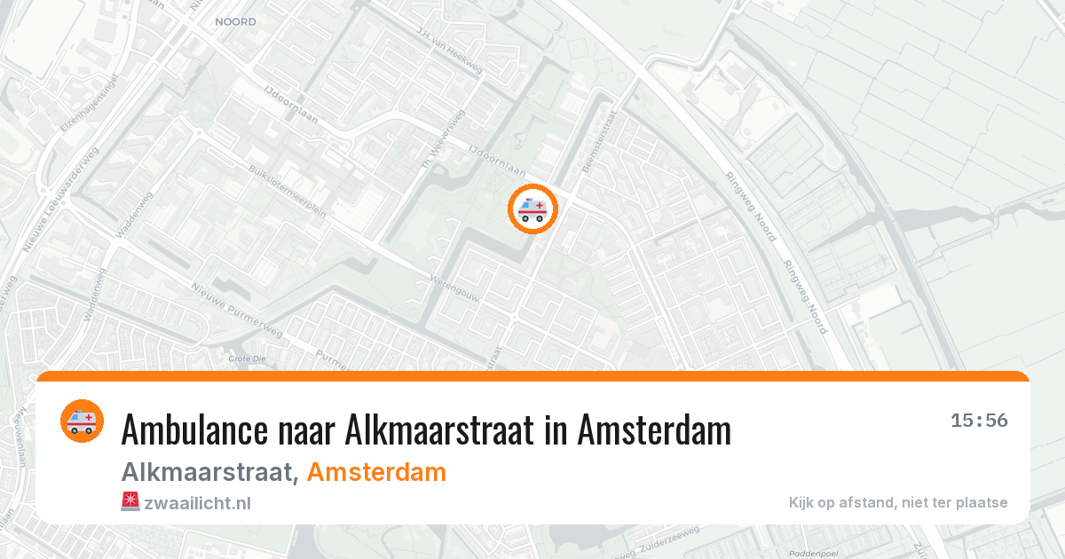 Ambulance naar Alkmaarstraat in Amsterdam — 28 mei 2026