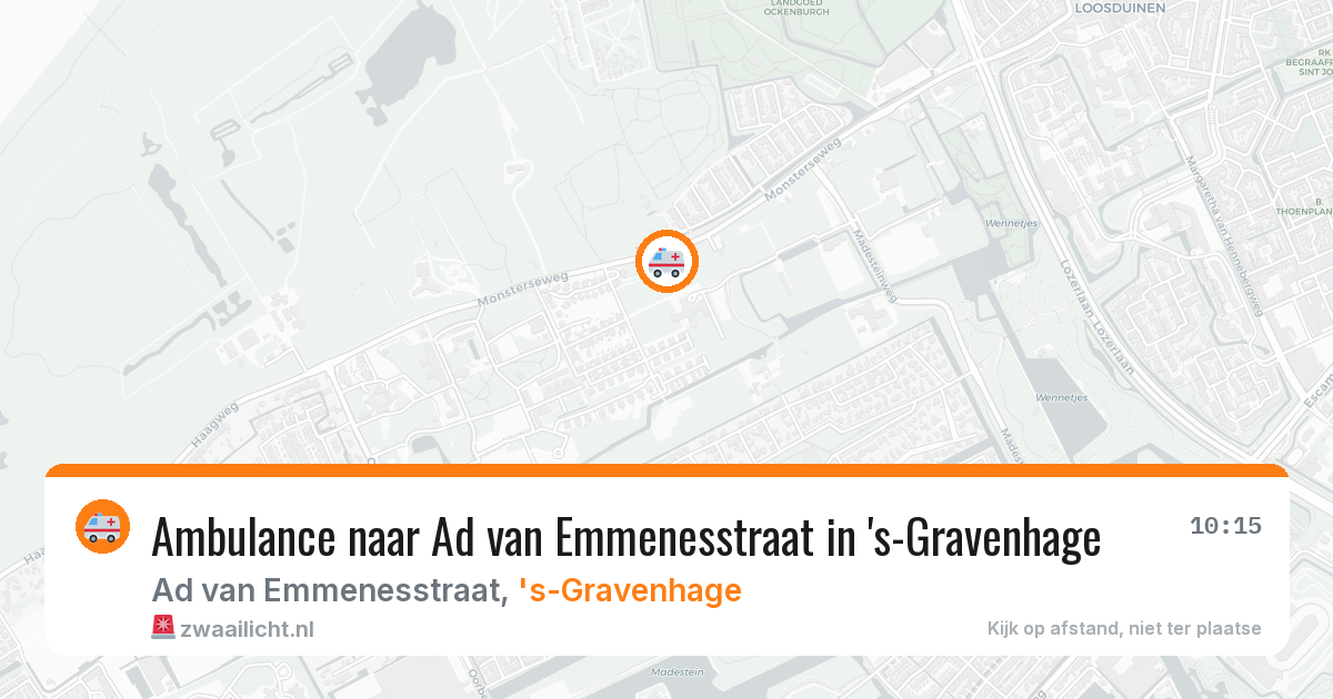 Ambulance naar Ad van Emmenesstraat in 's-Gravenhage — 1 jun 2026