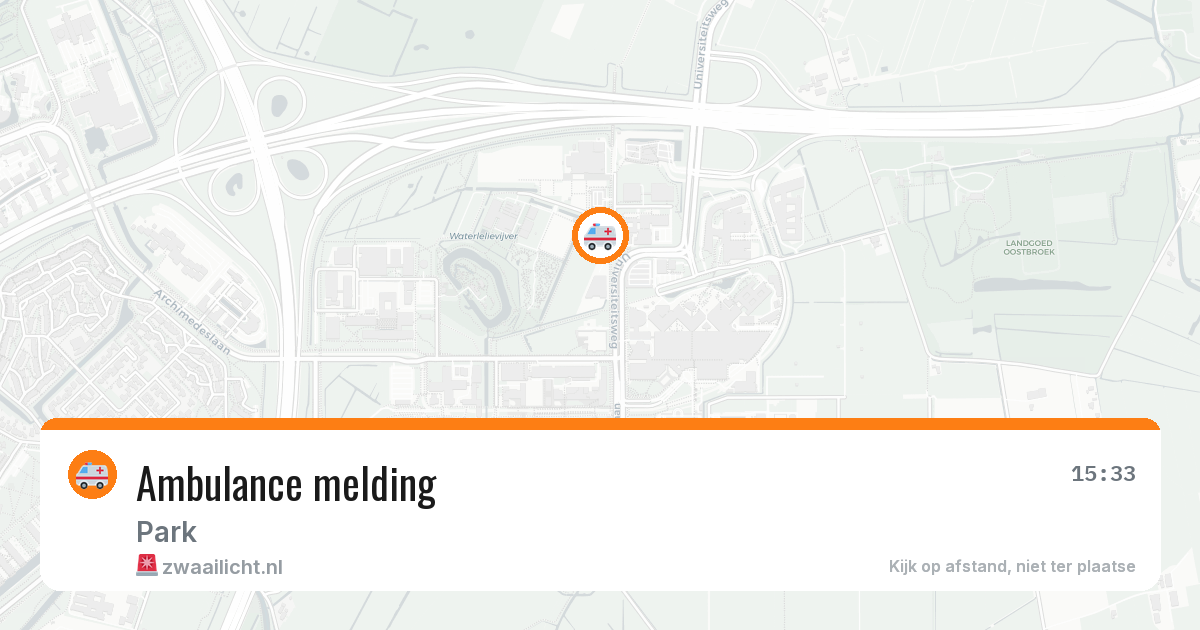 Ambulance melding — 4 apr 2026