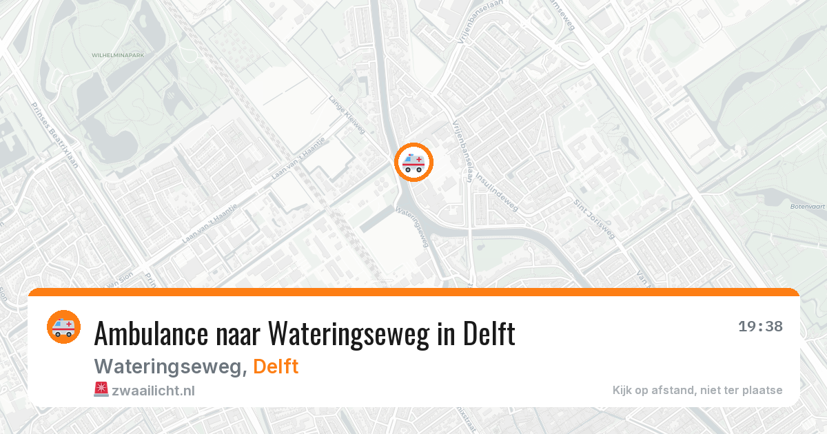 Ambulance naar Wateringseweg in Delft — 11 aug 2026
