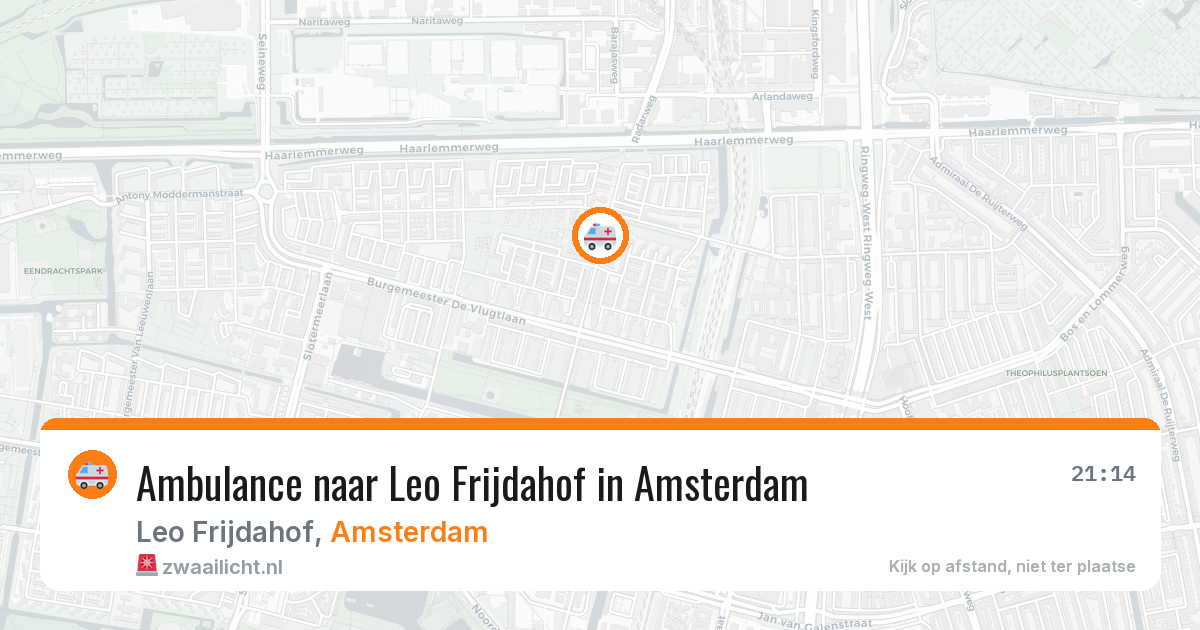 Ambulance naar Leo Frijdahof in Amsterdam — 10 jun 2026