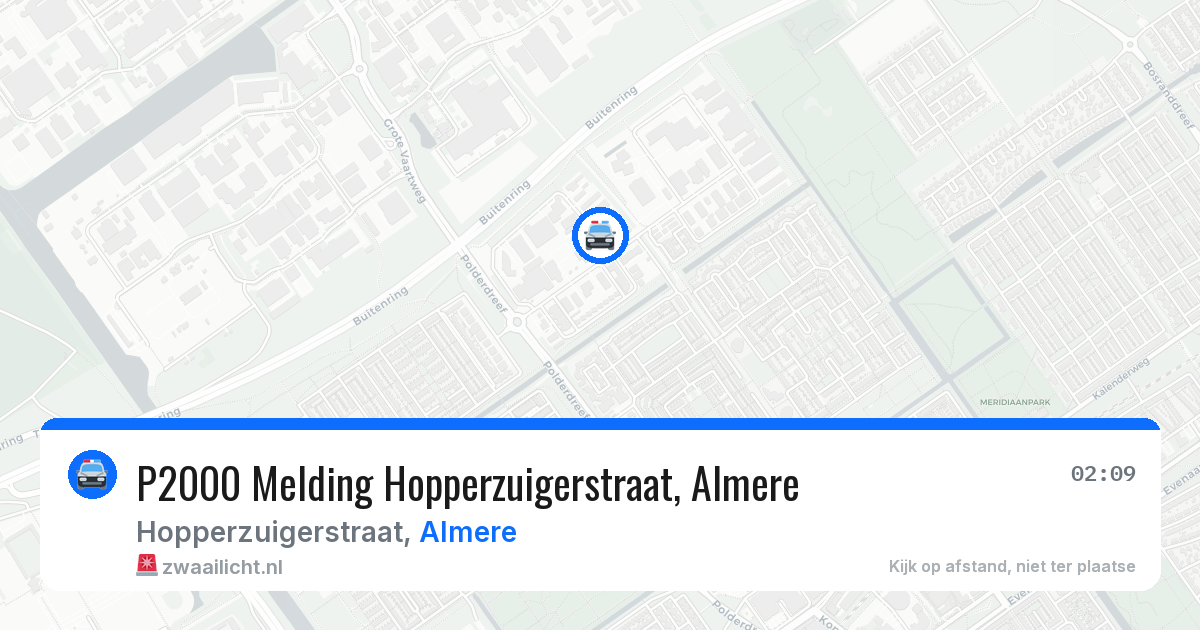 P2000 Melding Hopperzuigerstraat, Almere — 27 jun 2026