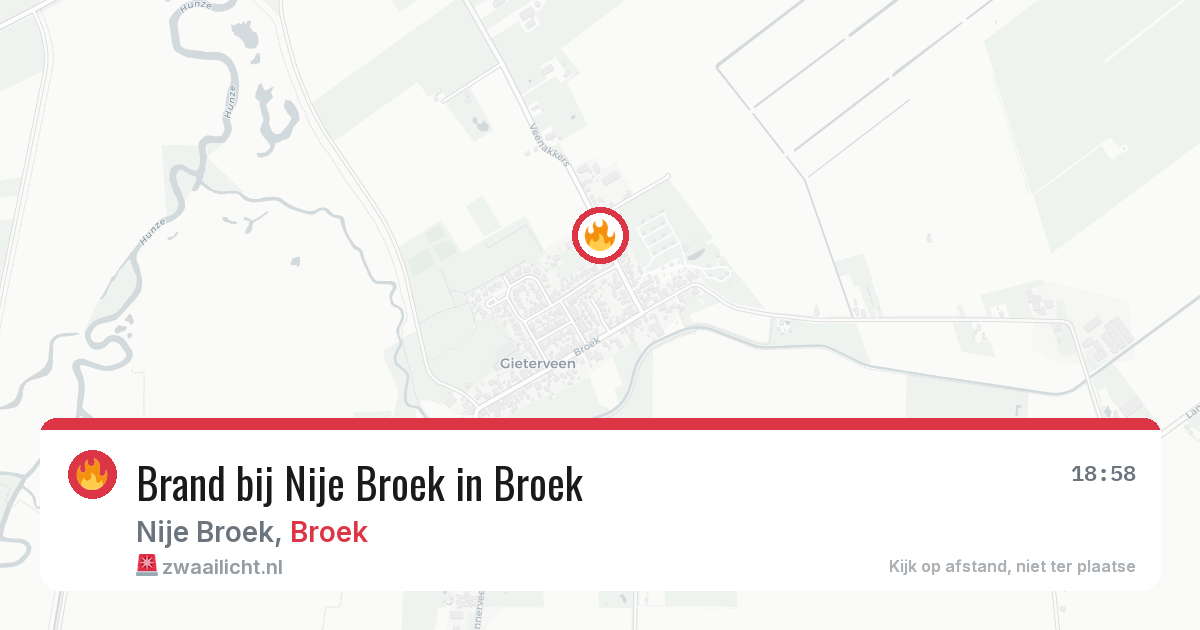 Brand bij Nije Broek in Broek — 8 mei 2026