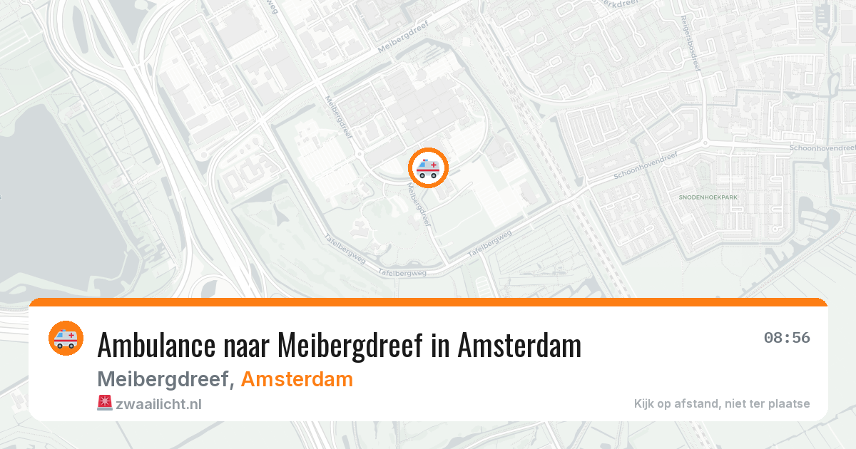 Ambulance naar Meibergdreef in Amsterdam — 17 mei 2026