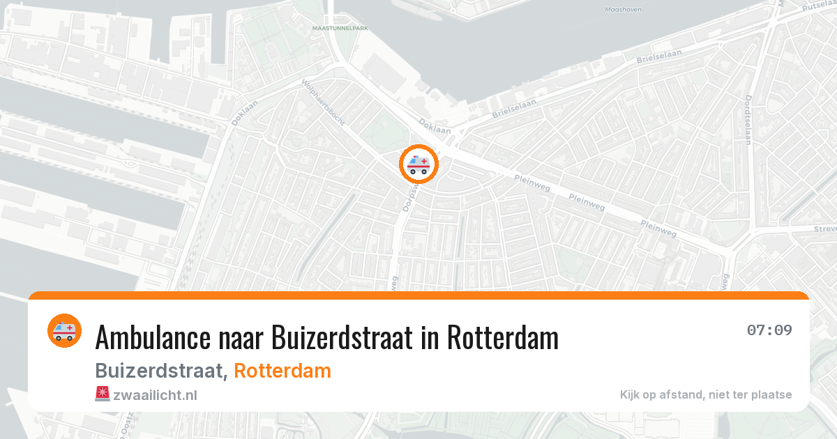 Ambulance naar Buizerdstraat in Rotterdam — 27 mrt 2026