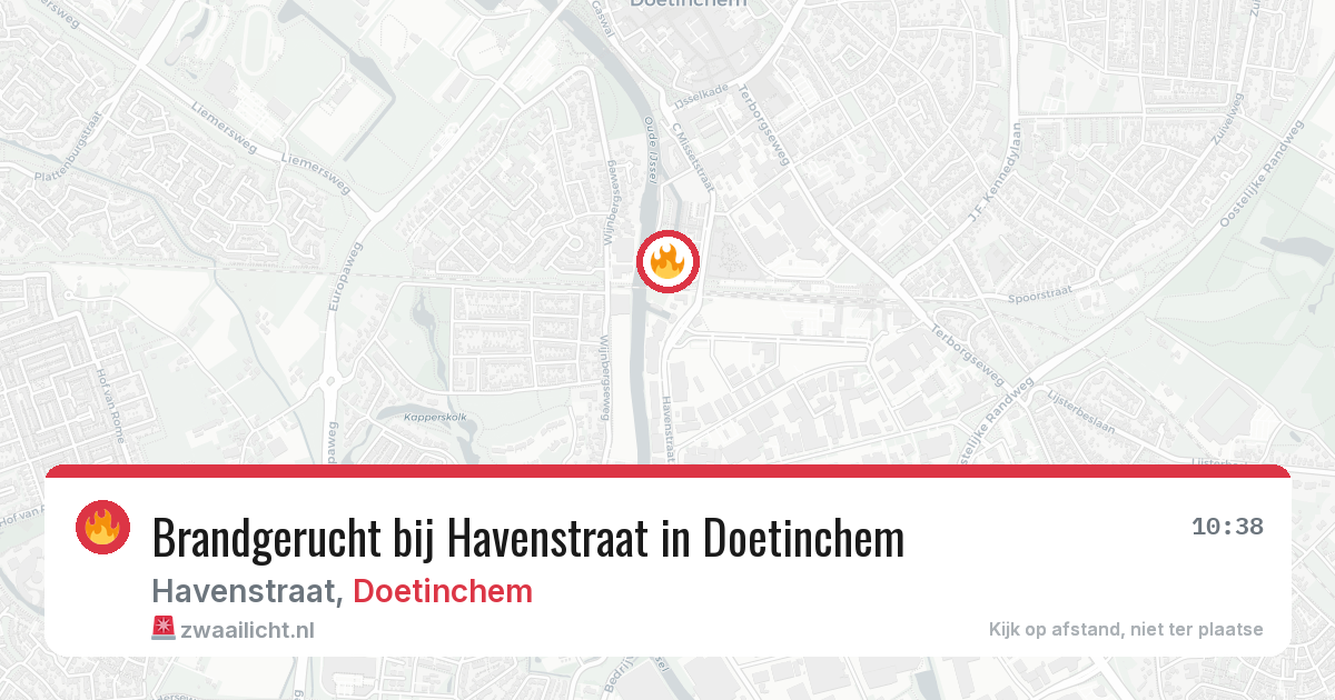 Brandgerucht bij Havenstraat in Doetinchem — 30 mei 2026