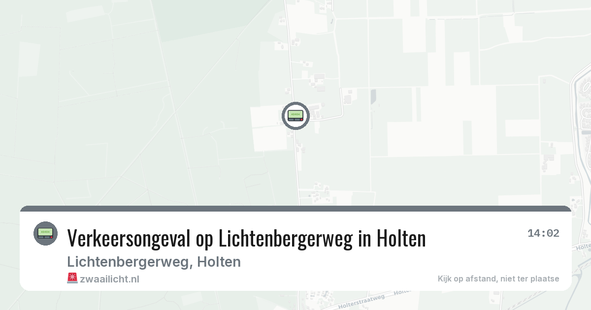Verkeersongeval op Lichtenbergerweg in Holten — 10 aug 2026
