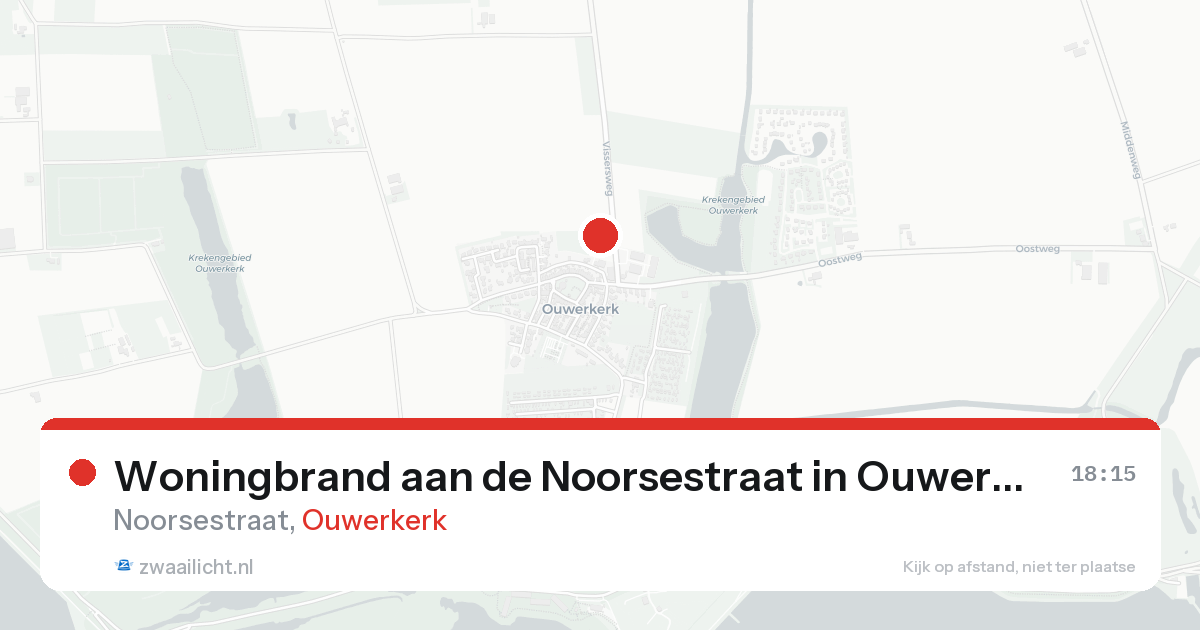 Woningbrand aan de Noorsestraat in Ouwerkerk — 17 aug 2026