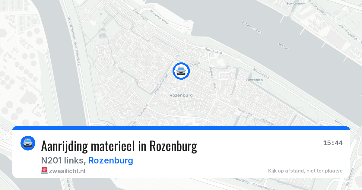 Aanrijding materieel in Rozenburg — 29 mei 2026