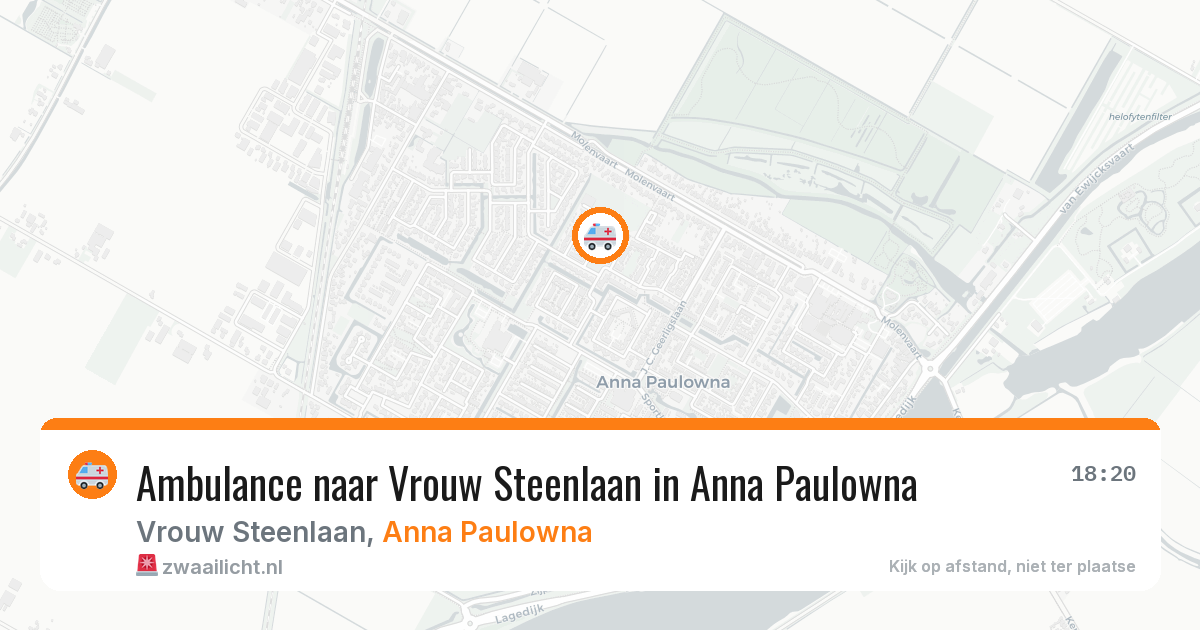Ambulance naar Vrouw Steenlaan in Anna Paulowna — 1 jul 2026