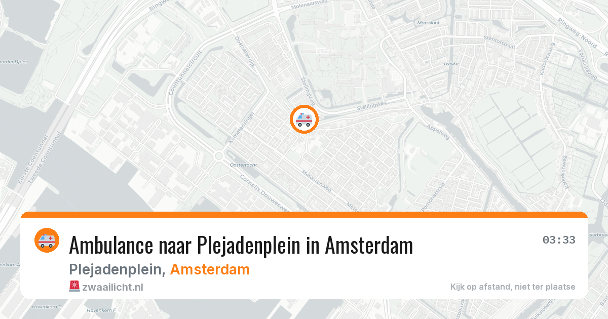 Ambulance naar Plejadenplein in Amsterdam — 25 jul 2026