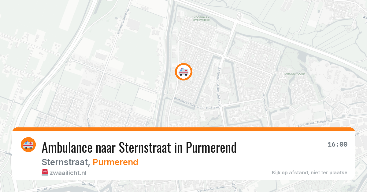 Ambulance naar Sternstraat in Purmerend — 26 jun 2026