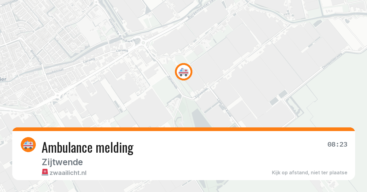 Ambulance melding — 23 jul 2026
