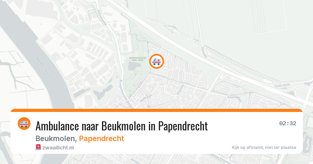 Ambulance naar Beukmolen in Papendrecht — 29 jun 2026