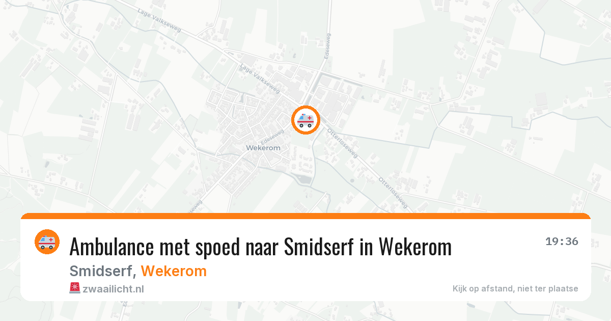 Ambulance met spoed naar Smidserf in Wekerom — 2 mei 2026