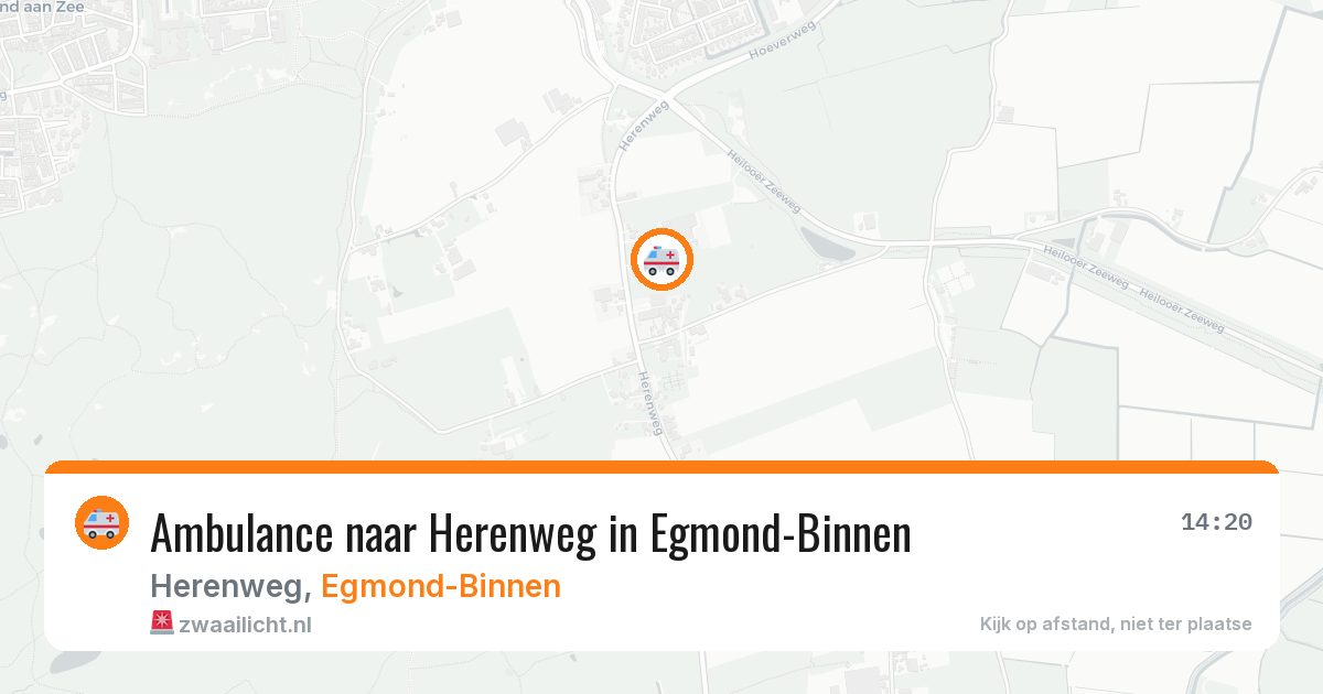 Ambulance naar Herenweg in Egmond-Binnen — 6 aug 2026