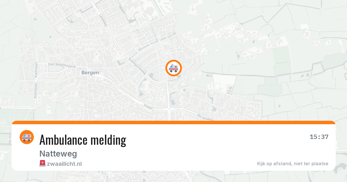 Ambulance melding — 18 jan 2026