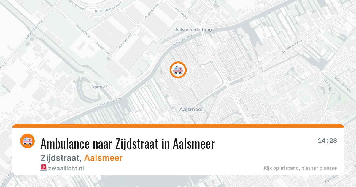 Ambulance naar Zijdstraat in Aalsmeer — 28 jun 2026