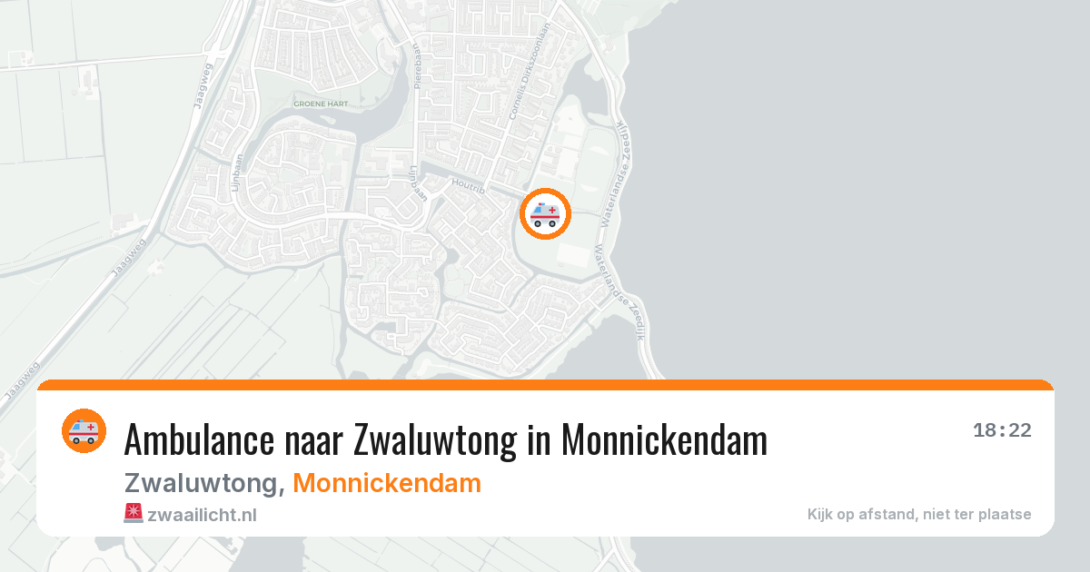 Ambulance naar Zwaluwtong in Monnickendam — 21 apr 2026