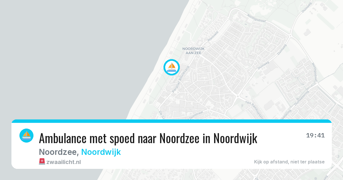 Ambulance met spoed naar Noordzee in Noordwijk — 3 jun 2026