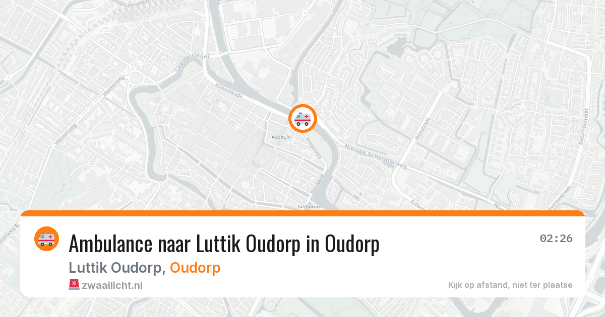 Ambulance naar Luttik Oudorp in Oudorp — 7 jun 2026