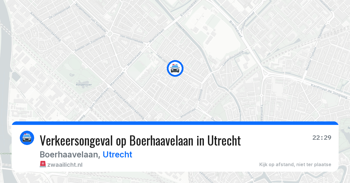 Verkeersongeval op Boerhaavelaan in Utrecht — 11 jul 2026