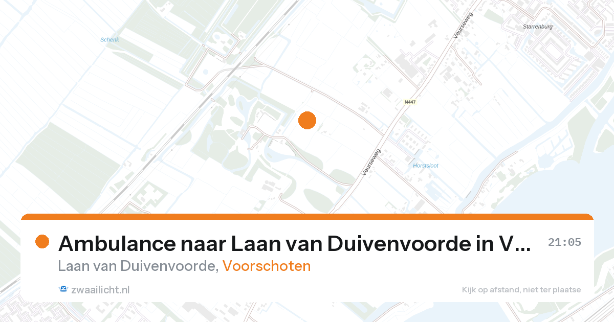 Ambulance naar Laan van Duivenvoorde in Voorschoten — 26 aug 2026