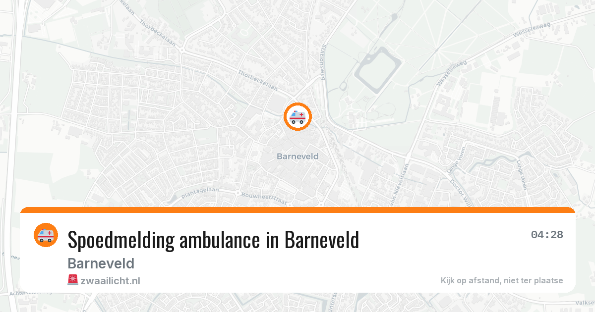 Spoedmelding ambulance in Barneveld — 20 jan 2026
