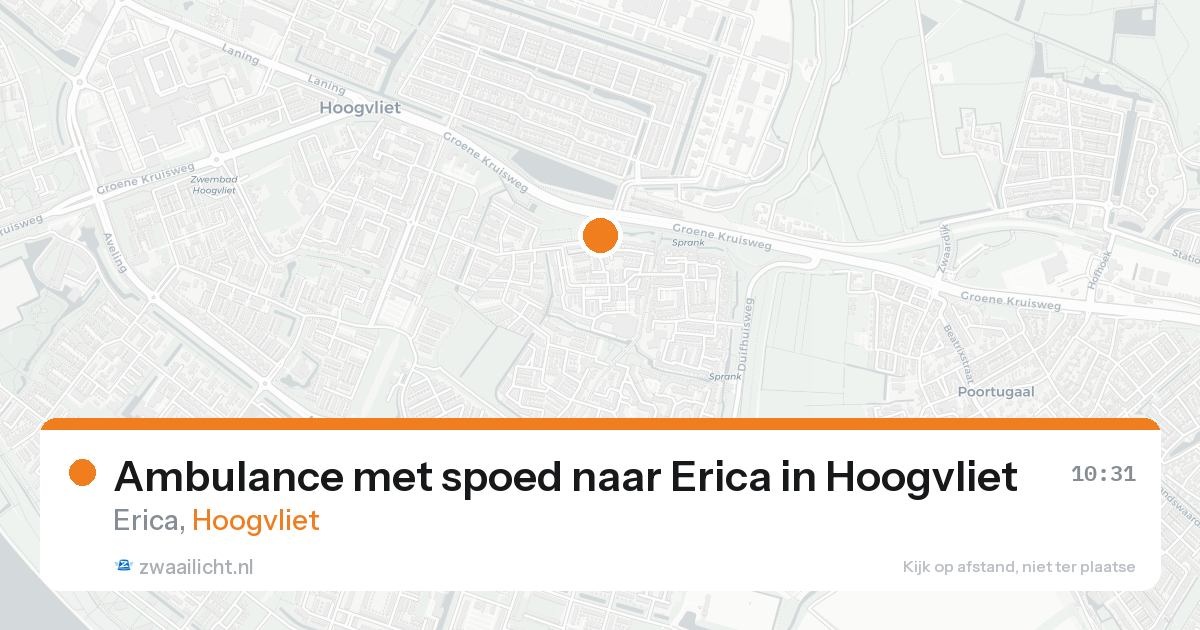 Ambulance met spoed naar Erica in Hoogvliet — 21 aug 2026