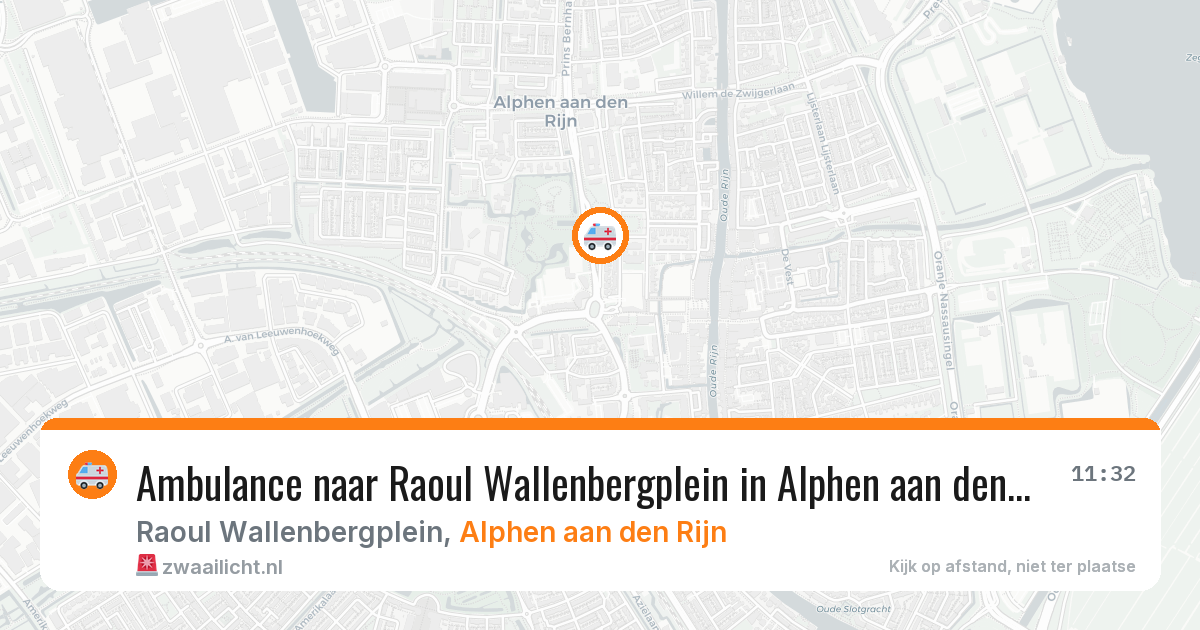 Ambulance naar Raoul Wallenbergplein in Alphen aan den Rijn — 29 jan 2026