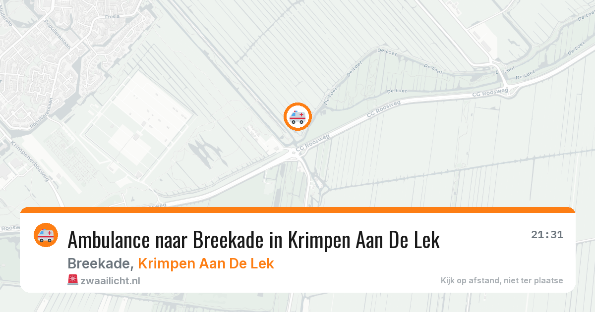 Ambulance naar Breekade in Krimpen Aan De Lek — 2 jul 2026