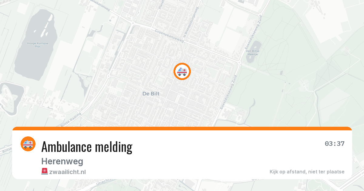 Ambulance melding — 12 apr 2026
