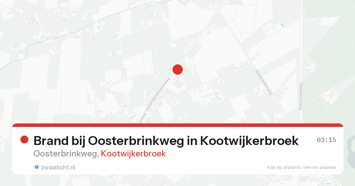 Brand bij Oosterbrinkweg in Kootwijkerbroek — 21 aug 2026