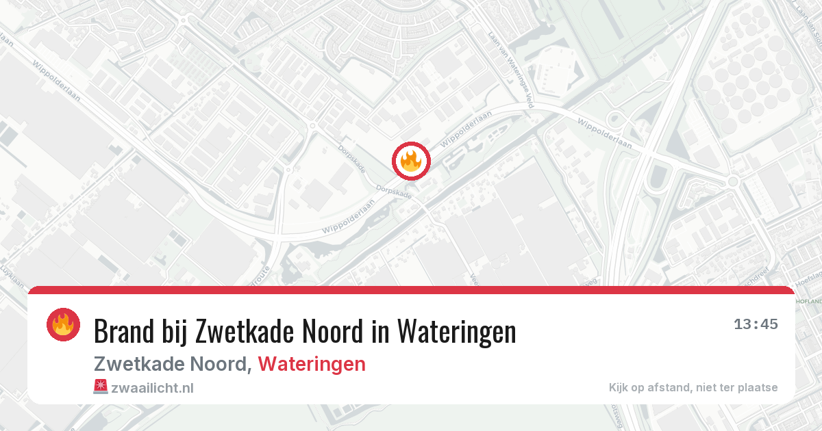 Brand bij Zwetkade Noord in Wateringen — 28 mrt 2026