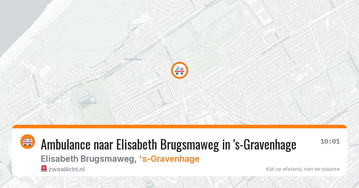 Ambulance naar Elisabeth Brugsmaweg in 's-Gravenhage — 27 mei 2026