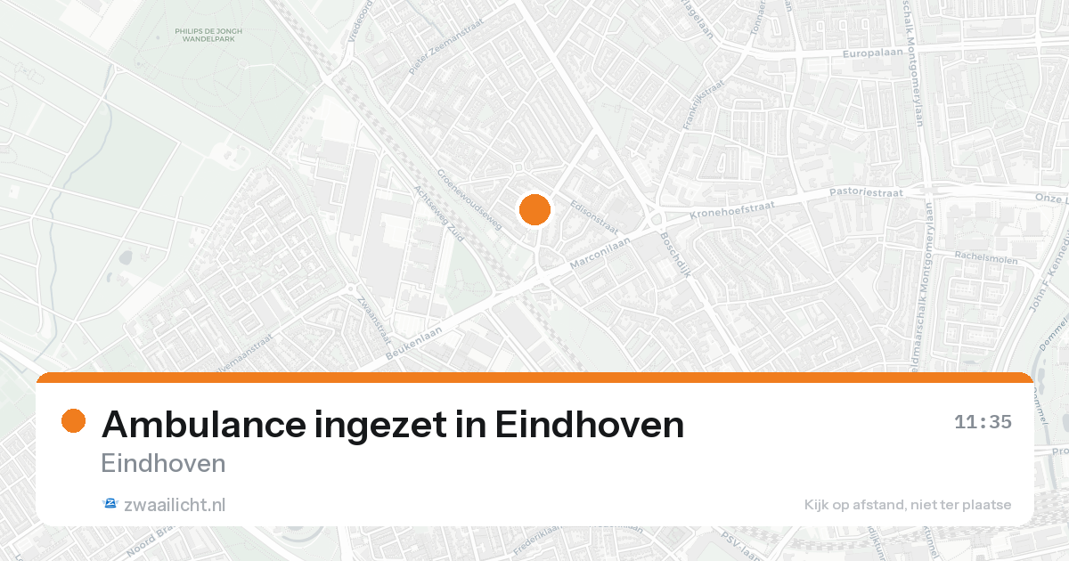 Ambulance ingezet in Eindhoven — 19 aug 2026