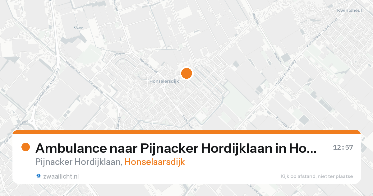 Ambulance naar Pijnacker Hordijklaan in Honselaarsdijk — 18 aug 2026