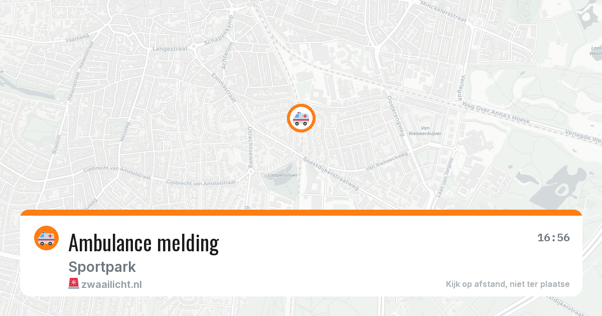 Ambulance melding — 20 mei 2026