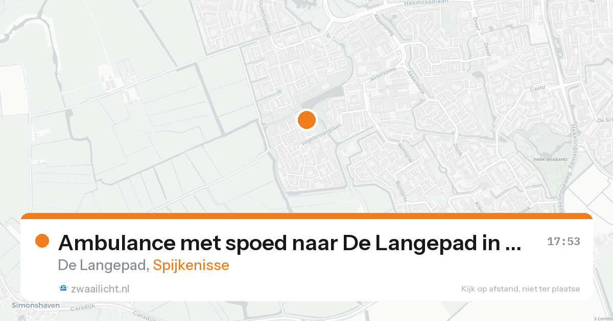 Ambulance met spoed naar De Langepad in Spijkenisse — 30 jan 2026