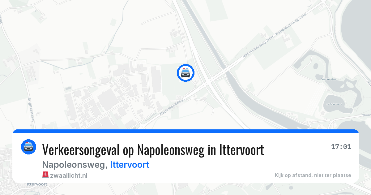 Verkeersongeval op Napoleonsweg in Ittervoort — 24 mei 2026