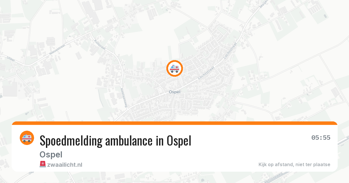 Spoedmelding ambulance in Ospel — 7 jul 2026