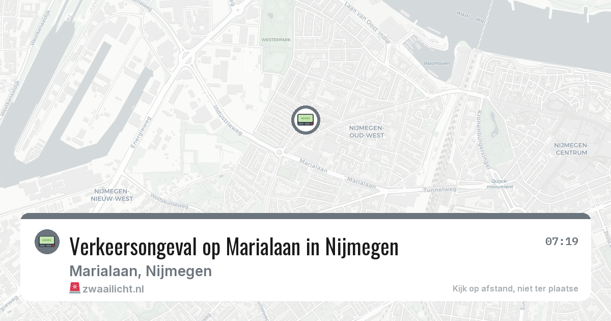Verkeersongeval op Marialaan in Nijmegen — 22 jun 2026